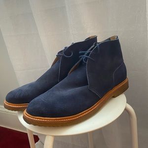 Ralph Lauren - Navy Blue Suede Chukka Boots